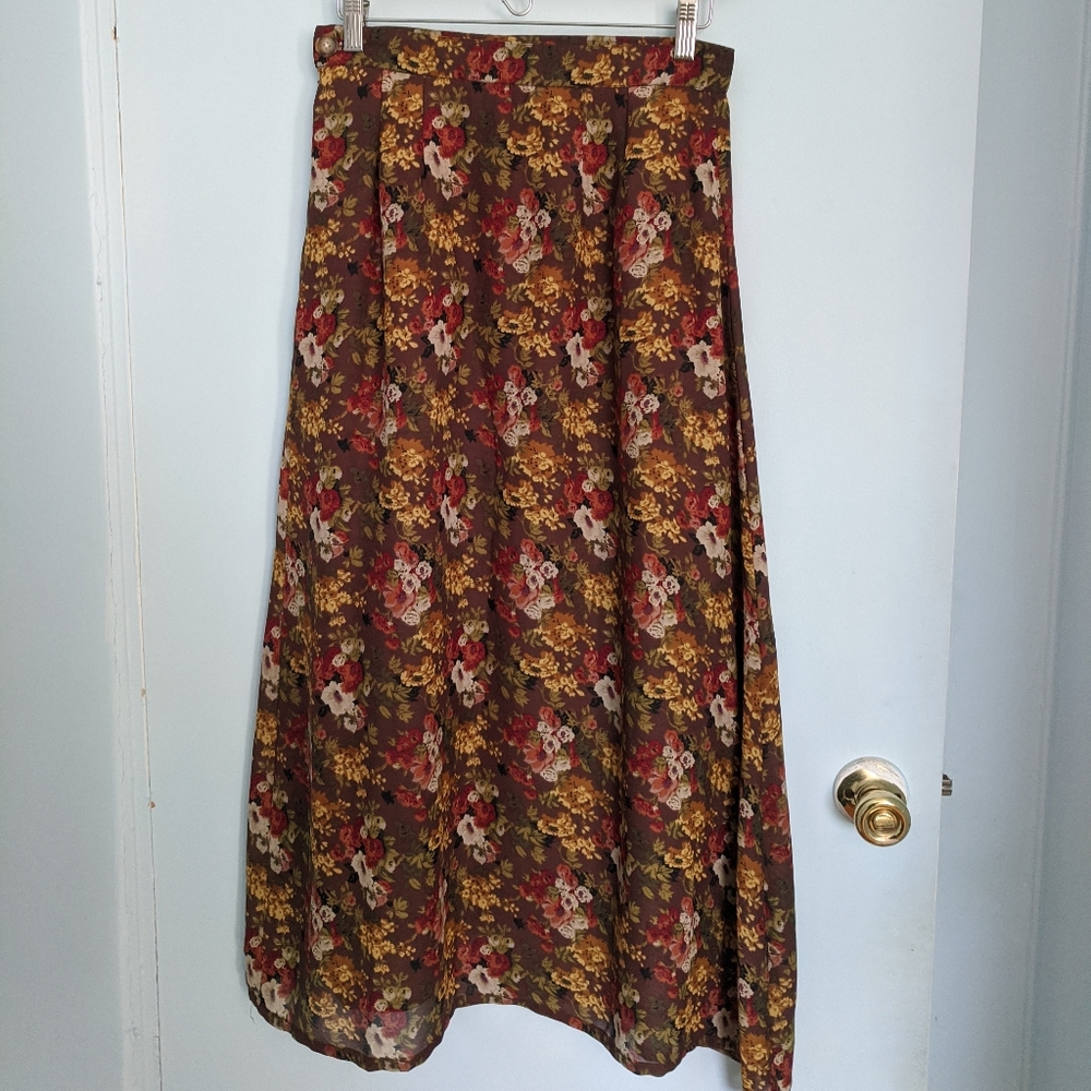 Vintage Handmade Floral Skirt